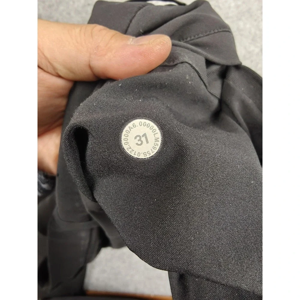 Lululemon Pants Mens 31 Black Slim Fit Stretch Chino Tech Casual Travel Tapered